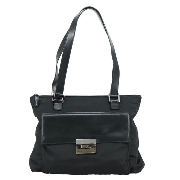 GUCCI Tote Bag Nylon Black Silver 000 1705 000 1705 - Picture 2 of 16